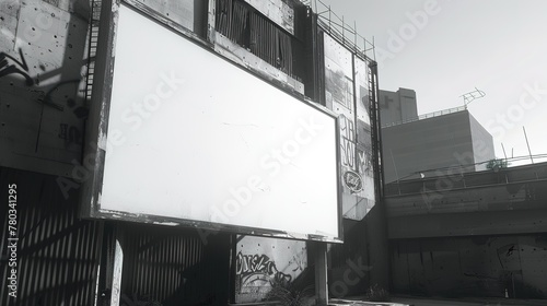 Blank billboard mockup ,Generative ai, 
