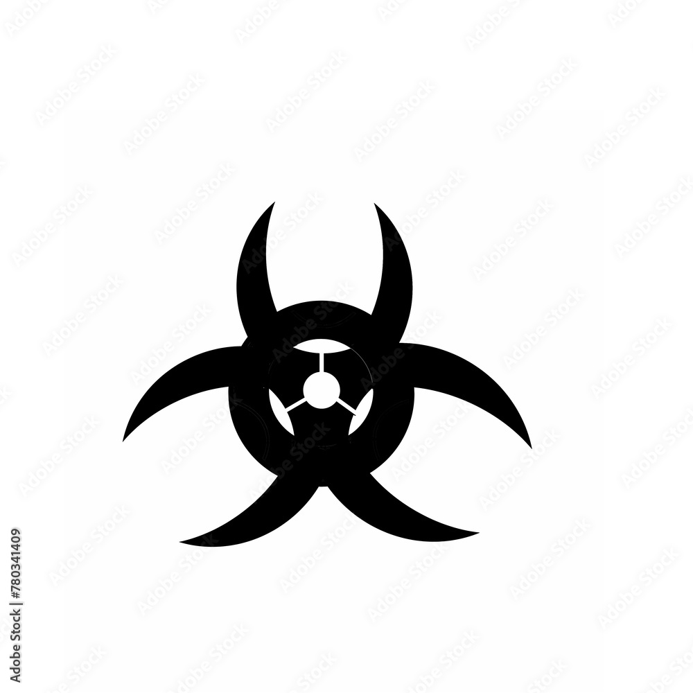 black infection icon on white background black infection icon on white background