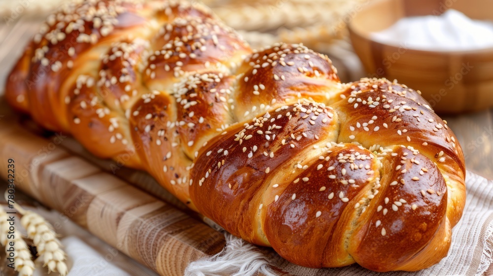 Challah bread for Hanukkah holiday