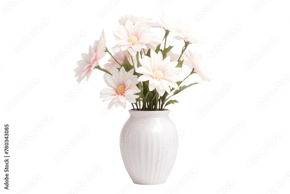 custom made wallpaper toronto digitalWhite Vase Overflowing With White Flowers. On a White or Clear Surface PNG Transparent Background.