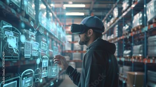 Innovative Warehouse Management with Cutting-Edge Technology and Virtual Reality Interfaces