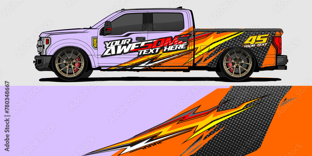 Fototapeta premium Truck wrap design vector