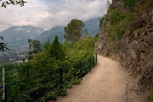 Tappeiner way in Merano city photo