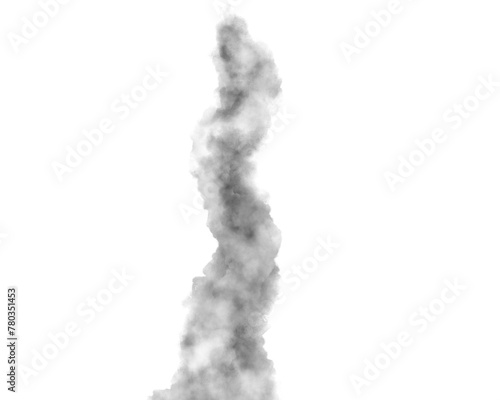 上に立ち上る煙の水彩風イラスト 背景 素材