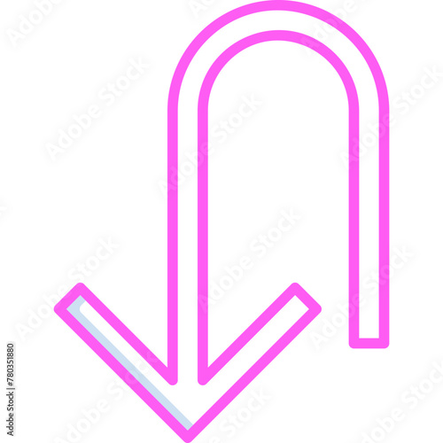 Turn Down Icon