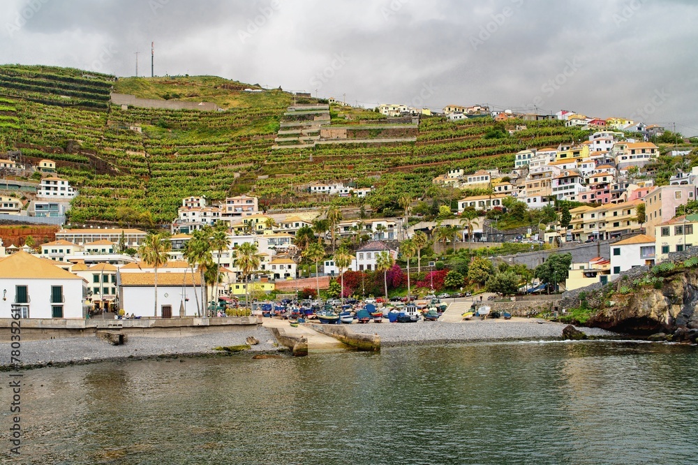 View of Câmara de Lobos city, Madeira, Portugal. 