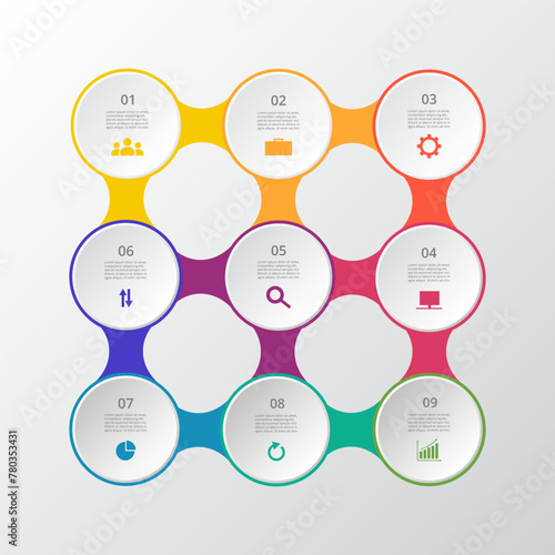 Infographic with 9 options.