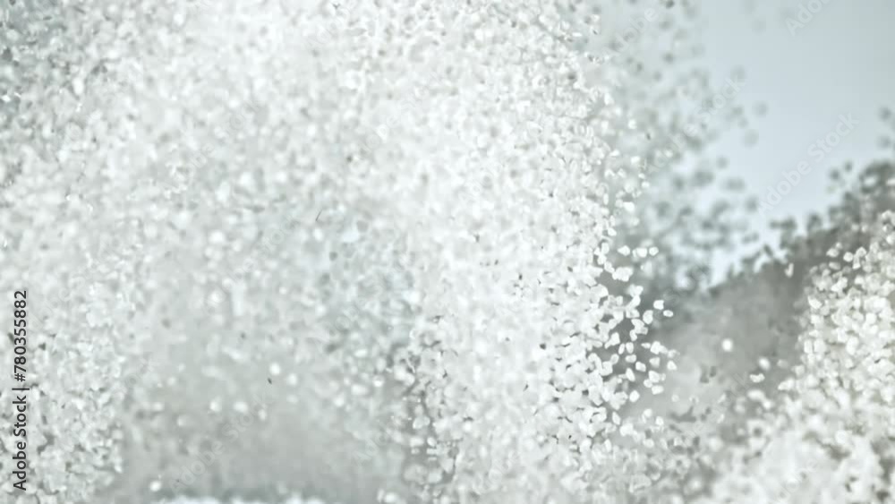 Super slow motion flying sugar. High quality FullHD footage Super slow motion flying sugar. High quality FullHD footage