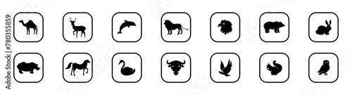 Photography Wild animals black silhouette...