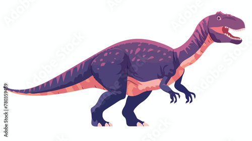 Dinosaur vector illustration flat vector isolated on white