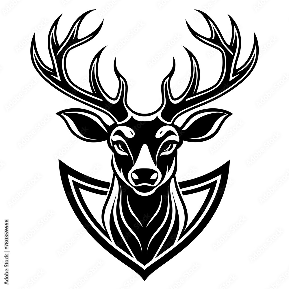 deer head silhouette deer head silhouette