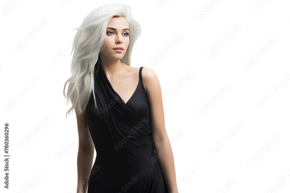 A young woman was smiling happily. The atmosphere was bright and she felt satisfied,Isolated on a transparent background. A young woman was smiling happily. The atmosphere was bright and she felt satisfied,Isolated on a transparent background.