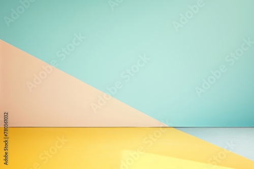 A luxurious gold and silver geometric border adorning just the bottom edge of an image  contrasted with a soft pink and blue pastel background