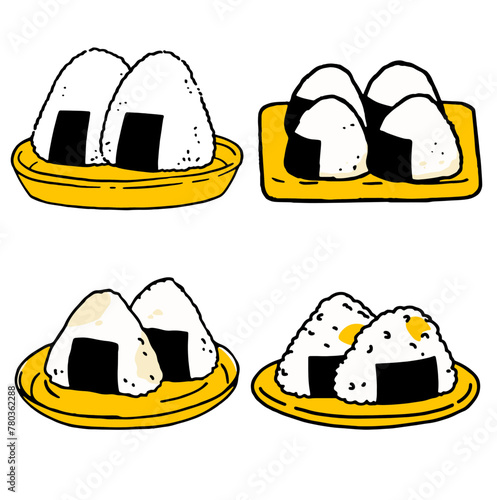 シンプルイラストおにぎり