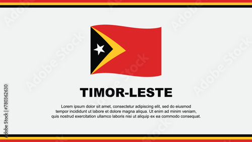 Free Download Timor Leste Flag Abstract Background Design Template. Timor Leste Independence Day Banner Social Media Vector Illustration. Timor Leste Design - GFXLoad