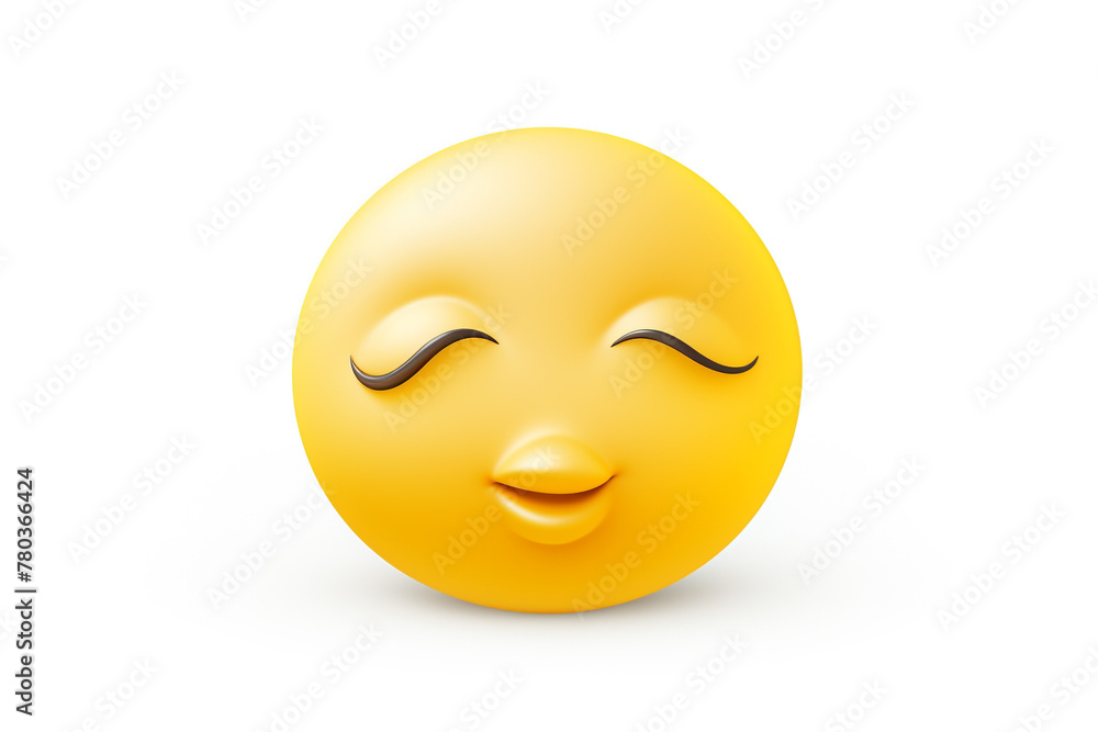 Sleeping face emoji with a peaceful expression and a snot bubble