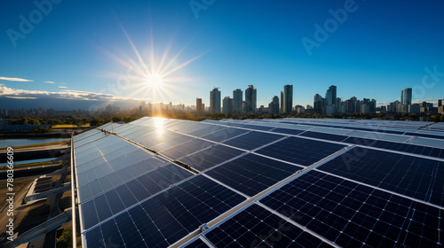 Sun s Embrace  A City Bathed in Light  Powered by Rooftop Solar