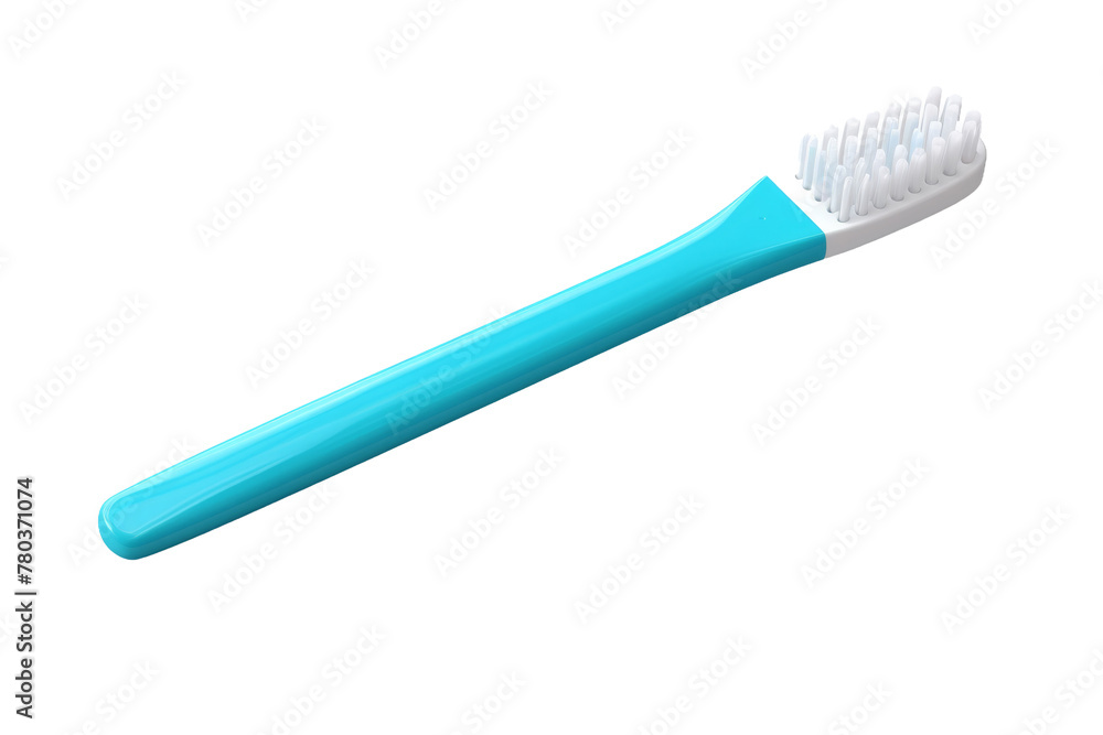 Blue and White Toothbrush on White Background. On a White or Clear Surface PNG Transparent Background. Blue and White Toothbrush on White Background. On a White or Clear Surface PNG Transparent Background.
