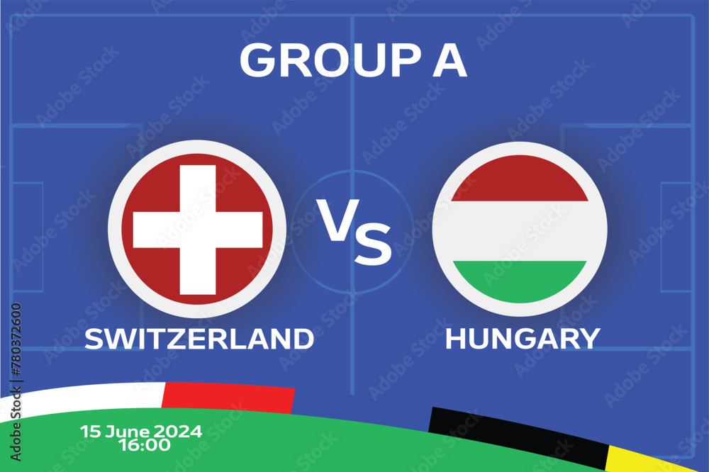 Group stage of European soccer competitions in Germany. Group B of the European football tournament. 