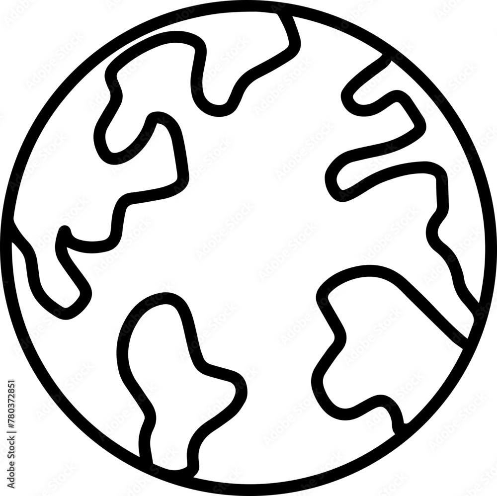 planet earth globe world line illustration planet earth globe world line illustration