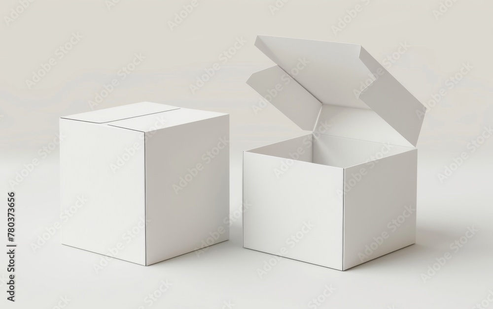 Packaging or box mockup. Empty blankk space 3d rendering object Packaging or box mockup. Empty blankk space 3d rendering object