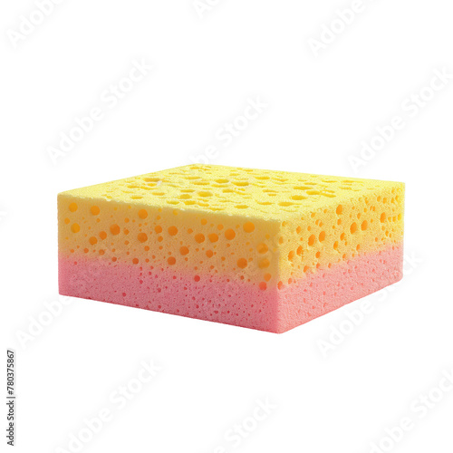 A close up of a sponge on a Transparent Background