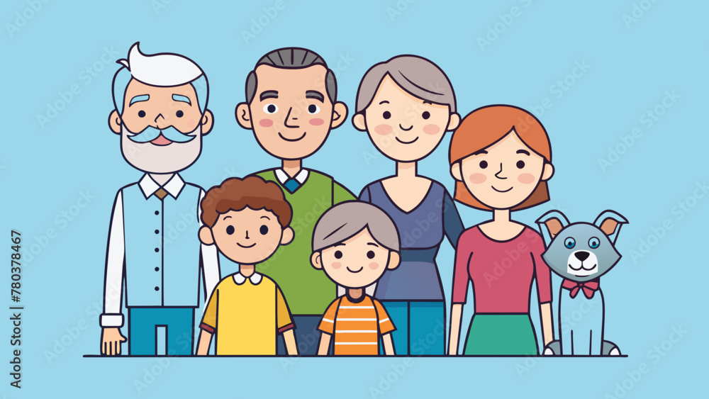 happy family vector illustration happy family vector illustration