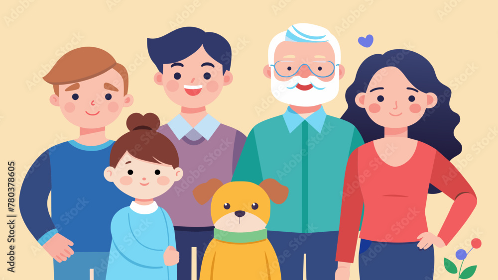 happy family vector illustration happy family vector illustration