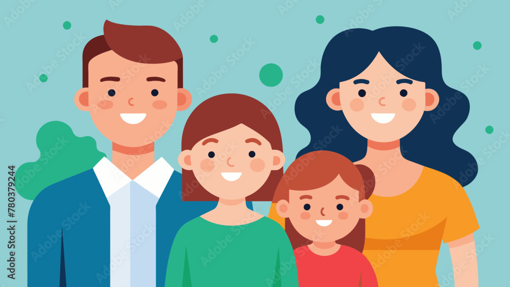 happy family vector illustration happy family vector illustration