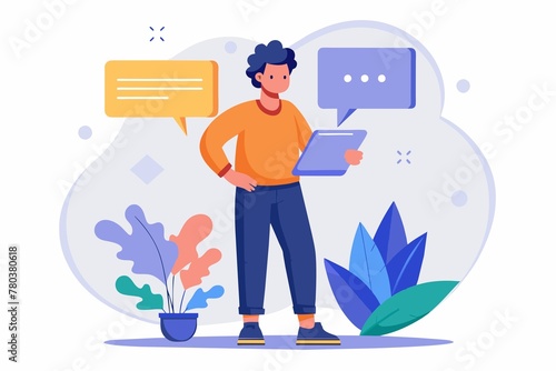 Imagine image from sentences and tags, easy to understand