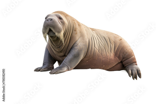 Resting Animal on Ground. On a White or Clear Surface PNG Transparent Background.