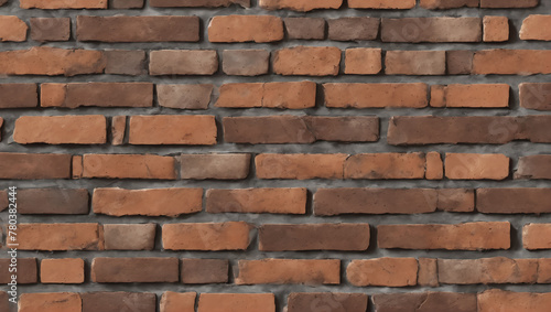 An immersive close-up of brickwork, showcasing its rough texture and earthy tones ULTRA HD 8K