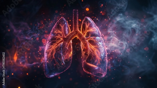 The connection between the lungs and the heart