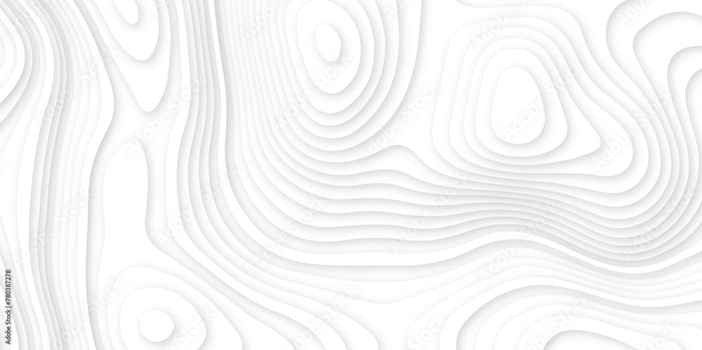 White luxury paper cut banner concept background .white wavy line 3d paper cut white background texture .white wave paper curved reliefs background design .