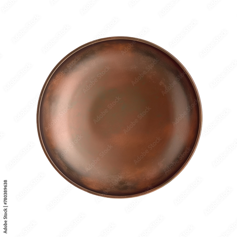 Brown plate on Transparent Background Brown plate on Transparent Background
