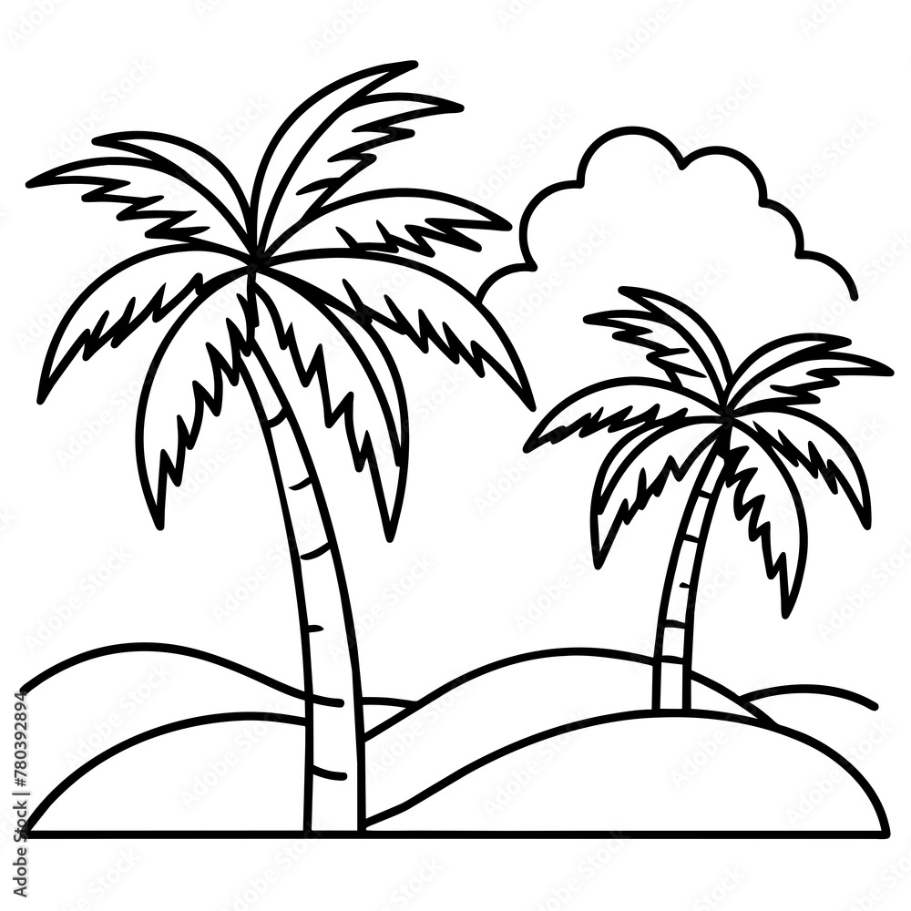 beautiful seaside view with some coconut palm.
beautiful seaside view with some coconut palm.