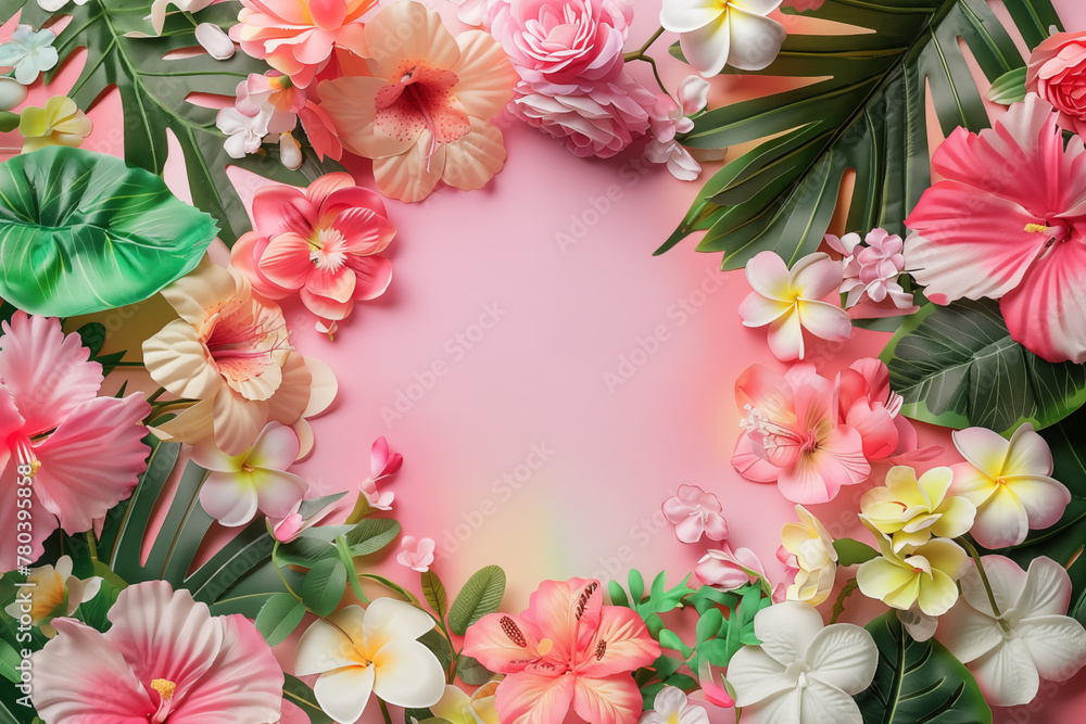 Summer delicate background with flowers and leaves with place for text. Summer delicate background with flowers and leaves with place for text.