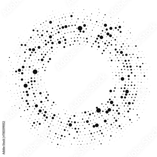 Circle halftone dotted background