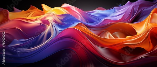 Colorful abstract background wave smooth vibrant color shape wallpaper