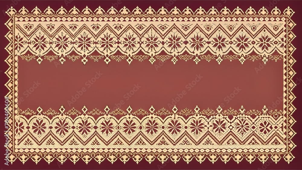 ethnic style lace pattern border ethnic style lace pattern border