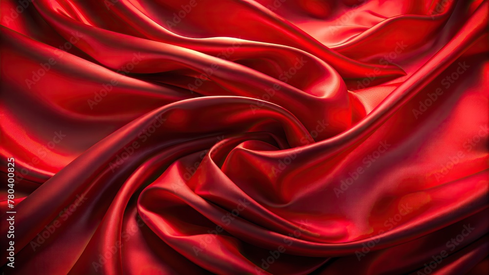 AI-generated illustration of a red silk background AI-generated illustration of a red silk background