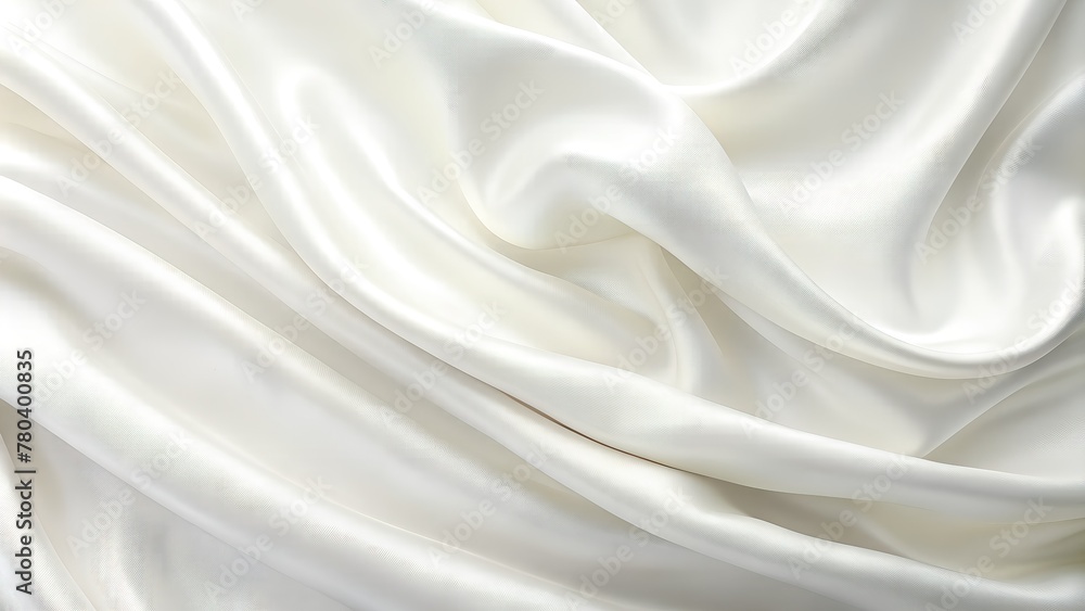 AI-generated illustration of a white silk background AI-generated illustration of a white silk background