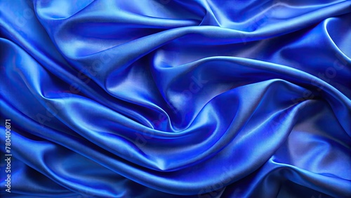 Wallpaper Mural AI-generated illustration of a blue silk background Torontodigital.ca