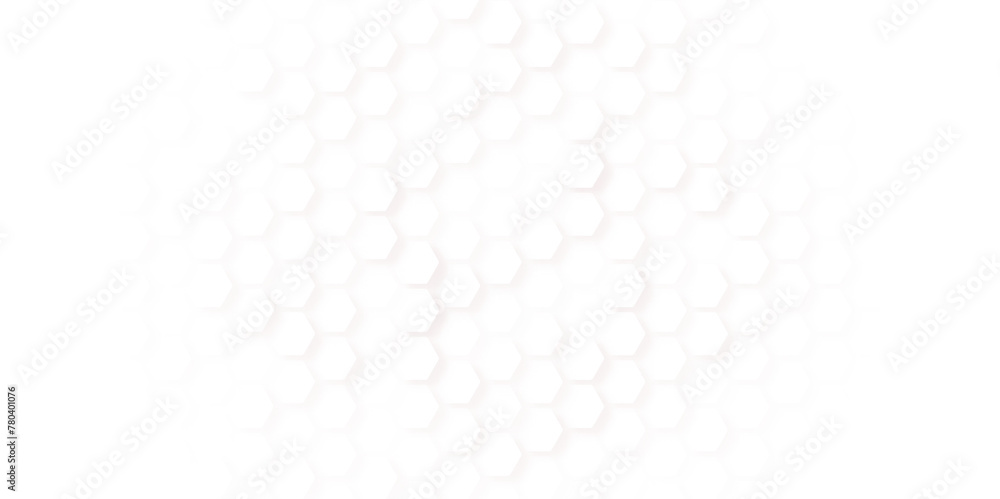 Seamless pattern of the hexagonal net.  Abstract geometry and white hipster fashion hexagon pattern  On a white sheet of geometric hexagonal figures in the form of honeycombs. 
