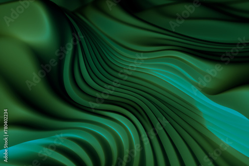 surface view of hillock undulations in dark and evergreen colours © john