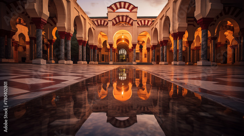A Serene Sanctuary: Mezquita-Catedral Courtyard - Cordoba's Soul photo