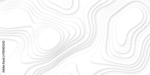 White luxury paper cut banner concept background .white wavy line 3d paper cut white background texture .white wave paper curved reliefs background design .