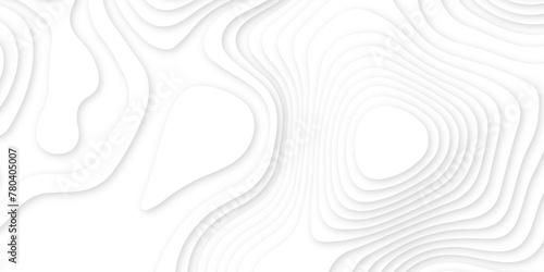 White luxury paper cut banner concept background .white wavy line 3d paper cut white background texture .white wave paper curved reliefs background design .