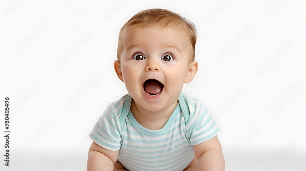 surprised happy cute baby, png file of isolated cutout object on transparent background. surprised happy cute baby, png file of isolated cutout object on transparent background.