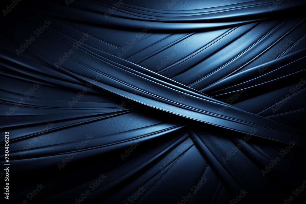 Fototapeta premium azure blue grey coloured skein of silk textile